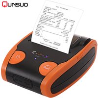 Mini portable 58mm bluetooth thermal barcode printer, 2 inch wireless handheld label receipt sticker printer for android ios pos