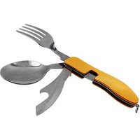 Outdoor Foldable Utensil Set Stainless Steel Multi-function Hiking Camping Pocket Fork Spoon Knife Set