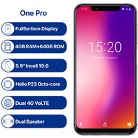 UMIDIGI One Pro Global Band 5.9" Android 8.1 mobile phone Octa Core Dual 4G Network 4GB+64GB Smart Phone Projector