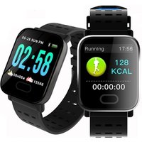 A6 Smart Watches Large Color Screen Fitness Tracker Watch Step Counter Activity Monitor Men Smartwatch for IOS Android