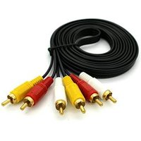 AV cable RCA line 3RCA to 3RCA 6 head line Audio and video cable 1.5M Male Composite Audio Video AV Cable Plug 3X R CA 1.5M