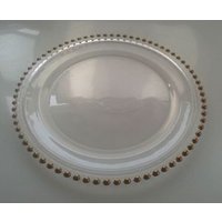 Bead Glass Dining Plates