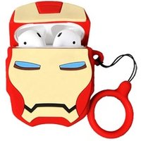 Avengers cartoon cover Spider-Man Superman superhero iron man captain america for airpods case marvel