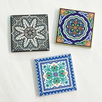 2019 new eco promotional square Cup marble absorbent stone blank ceramic coaster with cork back