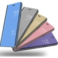 Mirror Flip Cases For Samsung Galaxy S8 S9 S10 Plus A3 A5 A7 A8 2017 2018 Clear View Phone Back Cover Coque