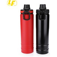 1000ML Single Wall Leak Proof Stainless Steel Sports Water Bottle with Wide Mouth and lid
