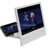 2016 New Arrival Foldable Portable Mobile Phone Screen Magnifier HD amplifier Expander Stand Holder For SmartPhone