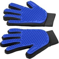 Gentle Pet Cat Dog Animal Puppy Shower Massage Hair Washing Grooming Shedding Fur Remover Brush Glove