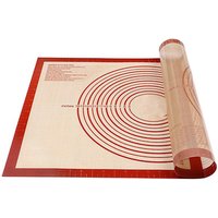 Non-slip Extra Large Silicone Pastry Mat with Measurements Fiberglass Silicone Baking Mat