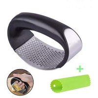 Best selling 18/8 Stainless Steel 304 Garlic Press and Peeler Set , Garlic presses