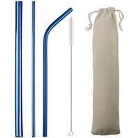 Amazon Best Sellers 2019 Stainless Steel Metal Drinking Straw Set In Stock