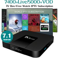 Newest Global french arabic Free iptv set top box Amlogic S905W TV Box HD TX3 Mini 4K Android 7.0 set top box Quad core