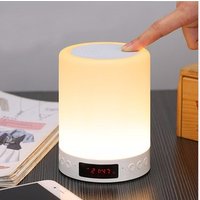 Custom Logo OEM manufacturer supply Smart Touch Colour Changing LED light lamp wireless Bluetooth Speaker for desk