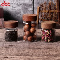 Borosilicate Glass Food Storage Jar Acacia Wood Lid