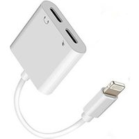 LightNing dual Jack calling fast charging audio Adapter Splitter Cable for Iphone7 7Plus 8