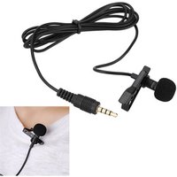 Mini Portable Clip-on Lapel Lavalier Hands-free 3.5mm Jack Condenser Wired Microphone Mic for iPhone Smartphones Laptop D3271