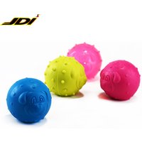 Ball Toy Pet Chew Rubber Dog Toy Durable Dog Chew Tpr Pet Toys Bouncing Bell Ball Seven Color