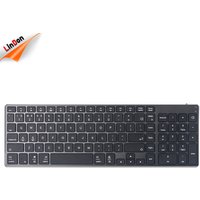 New Slim Wireless Keyboard Bluetooth 3.0 for Apple Space Grey Keyboard Full Aluminum
