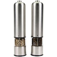 China Suppliers New Products Popular Kitchen Accessories Premium Electric Stainless Steel Salt Pepper Grinder