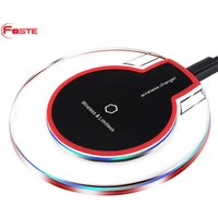 K9 Crystal Custom Mobile Cell Phone Auto Mini Portable Fast Charging Qi Fast Charge Wireless Charger#