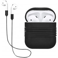Protective Cover Silicone Carry Case with Anti-lost Strap for Airpod