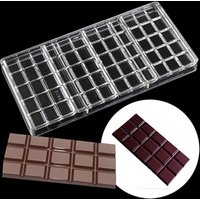 12 * 6 * 0.6cm polycarbonate chocolate bar mold ,DIY baking pastry confectionery tools sweet candy chocolate mould