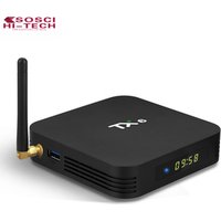 TX6 Allwinner H6 Quad core stalker set top box Android 9.0 Flash 16GB smart tv box