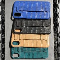 Dropshipping For iPhone Hua Wei Croc Genuine Leather Custom Luxury Leather Cell Phone Case