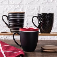 Bar/home drinking ware high quality cheap price ceramic tea/coffee cup 400ml porcelain creative mugs