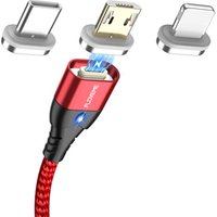 Free Shipping FLOVEME New Magnet Mobile Phone Cable Support Data Sync Magnetic Charging USB Cable