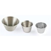 Stainless steel sauce cup, individual condiment bowl, kitchen sala cup jam cup ramekins 2oz, 4oz, 6oz