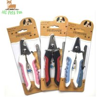 Large size stainless pet grooming nail clipper set with file