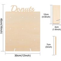 Wooden Donut Wall Display Stand