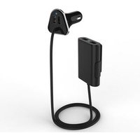 Shenzhen factory 34W car charger potable 4 ports phone charger with 1.8 meter cable phone charger