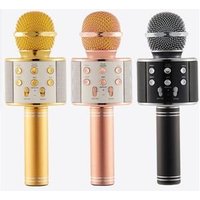 Wireless KARAOKE Microphone Blue tooth Speakers Portable Handheld Speaker Q7 Q9 WS858 For KTV KARAOKE