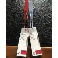 New Vape Cartridge Off White Packageing Boxes with Zip Ties and Shiny Stickers