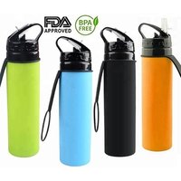 China Supplier Cheap Folding Silicone Water Bottle With Custom Logo