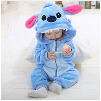 Cartoon Design Flannel Romper