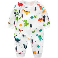 Cotton Dinosaur Print Romper