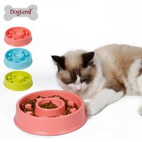 Slow Feed Pet Bowls Feeder Slow Eating Plastic Pet Dog Food Bowl