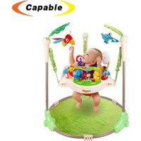 2019 Best selling multifunctional baby walker for kids rainforest jumping chair with light and music