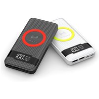 Latest design portable 10000mAh USB backup QI wireless power bank