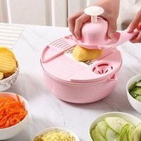 Vegetable Cutter 9 in 1 Potato Peeler Carrot Onion Grater with Strainer Kitchen Garget Vegetable Slicer
