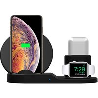 Wireless Charging Dock 3in1 Qi Wireless Charger for Apple iPhone Watch Earphone