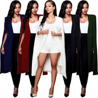 Plus Cloak Style Suit Jacket