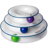 Interactive Three-Layer Cat Track Ball Tower