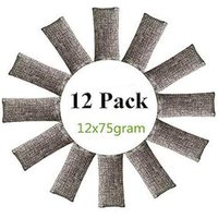 Air freshener 12 Packs Natural Air Purifying Bags Mini Bamboo Charcoal Bags ,Shoe Deodorizer and Odor Eliminator-J
