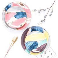 Hand Painted English Dining Plate Set