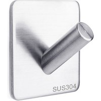 Wall Mirror Hook Stable Nail-free Waterproof Traceless Adhesive 304 Stainless Steel Wall Hanger Stick Hook for Bathroom Kitchen