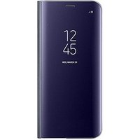 Clear View PC Cover Mirror Flip Leather Cases for Samsung galaxy S9,clear view case